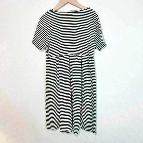 GAP Kids Black and White Striped Cotton Dress Size 7-8 Years - Picture 5 of 8